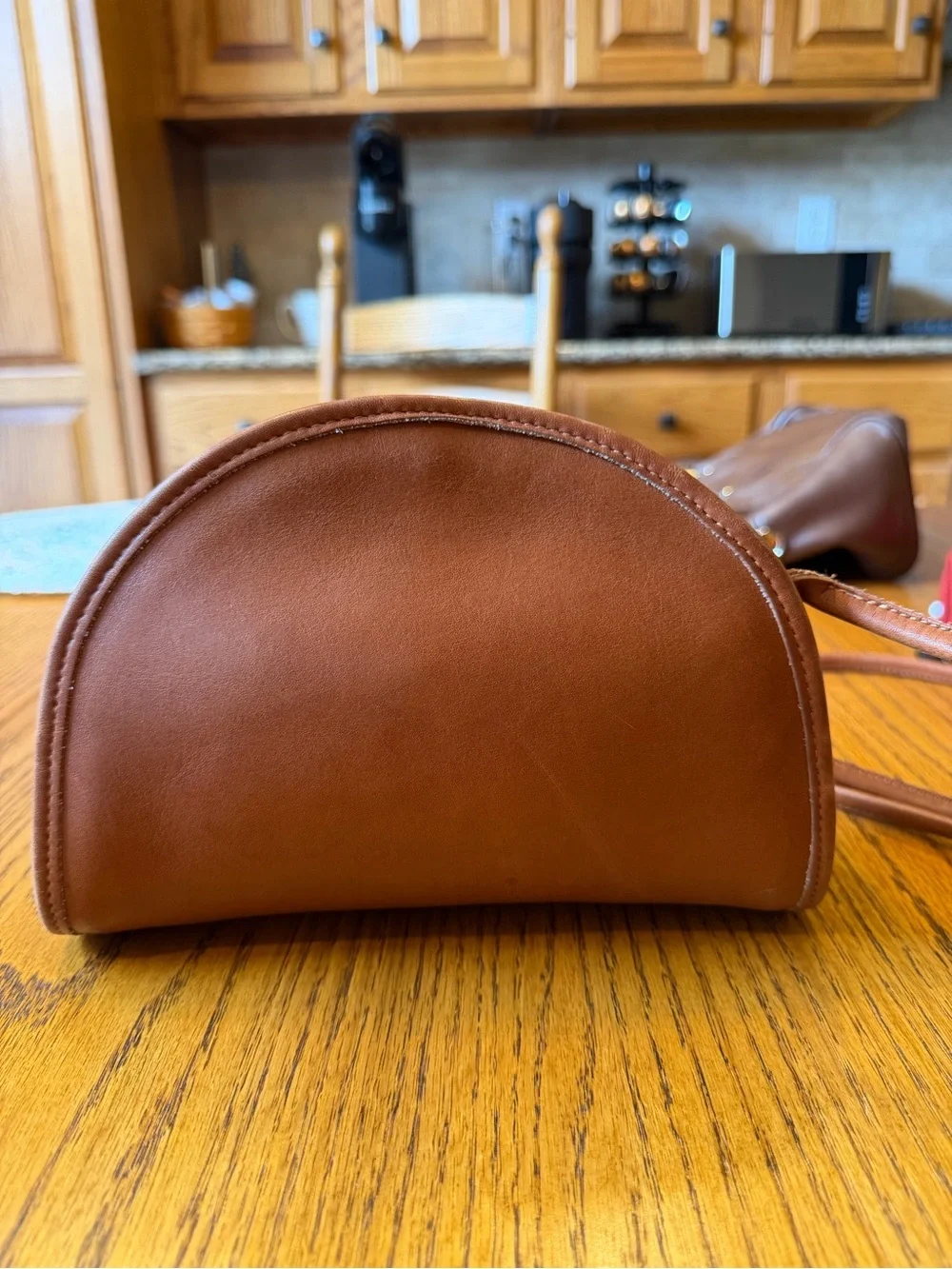 Vintage Coach Kimball Zip Brown Bag